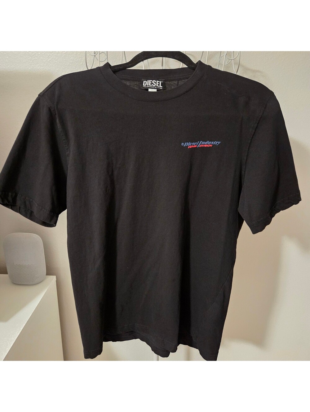 Diesel Industry Black Cotton T-Shirt Size M